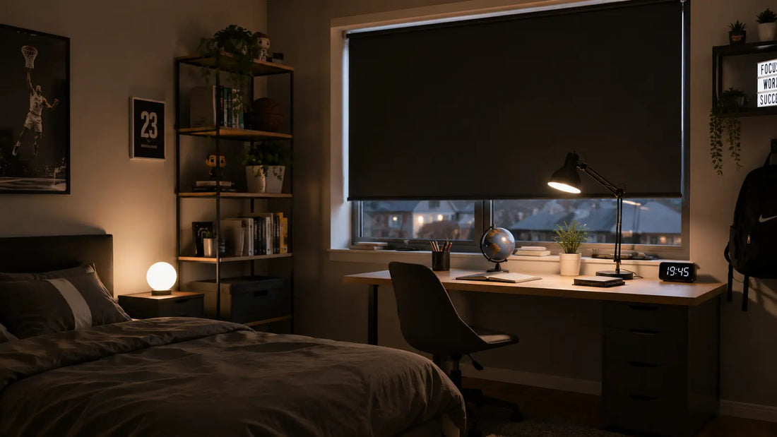Store occultant pour chambre d'ado : bien dormir et se concentrer
