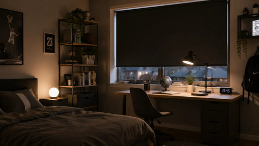 Store occultant pour chambre d'ado : bien dormir et se concentrer